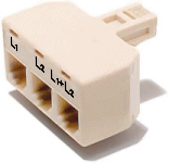 Line 1 and Line 2 breakout adapter